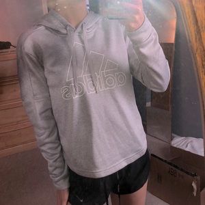 Silver Adidas Hoodie